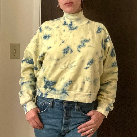 Groceries Apparel Vegetable-Dyed Organic Cotton Sweatshirt Elixir Crop Pullover - Picture 5 of 8